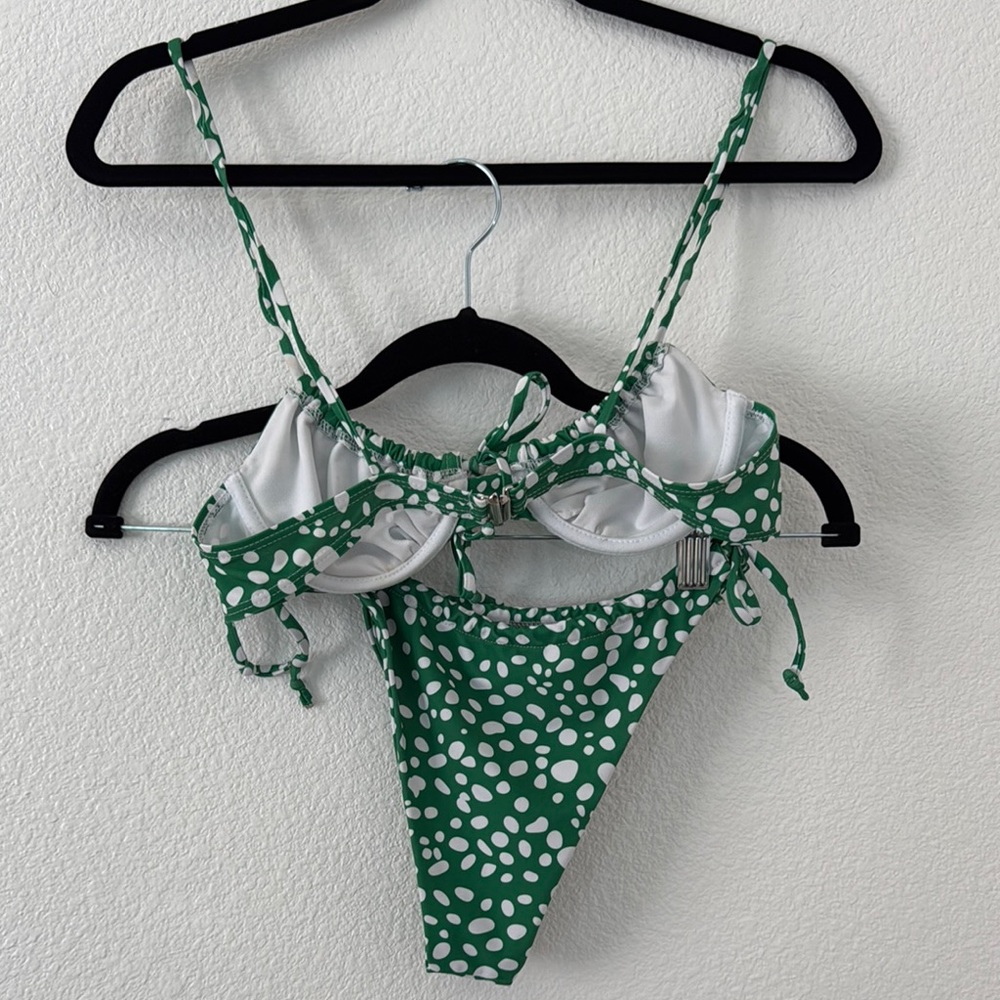 Green Polka Dot Bikini - Picture 2 of 3